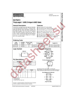 NC7SZ11P6X_NL datasheet  